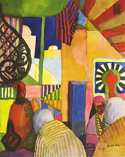 In the Bazaar August Macke